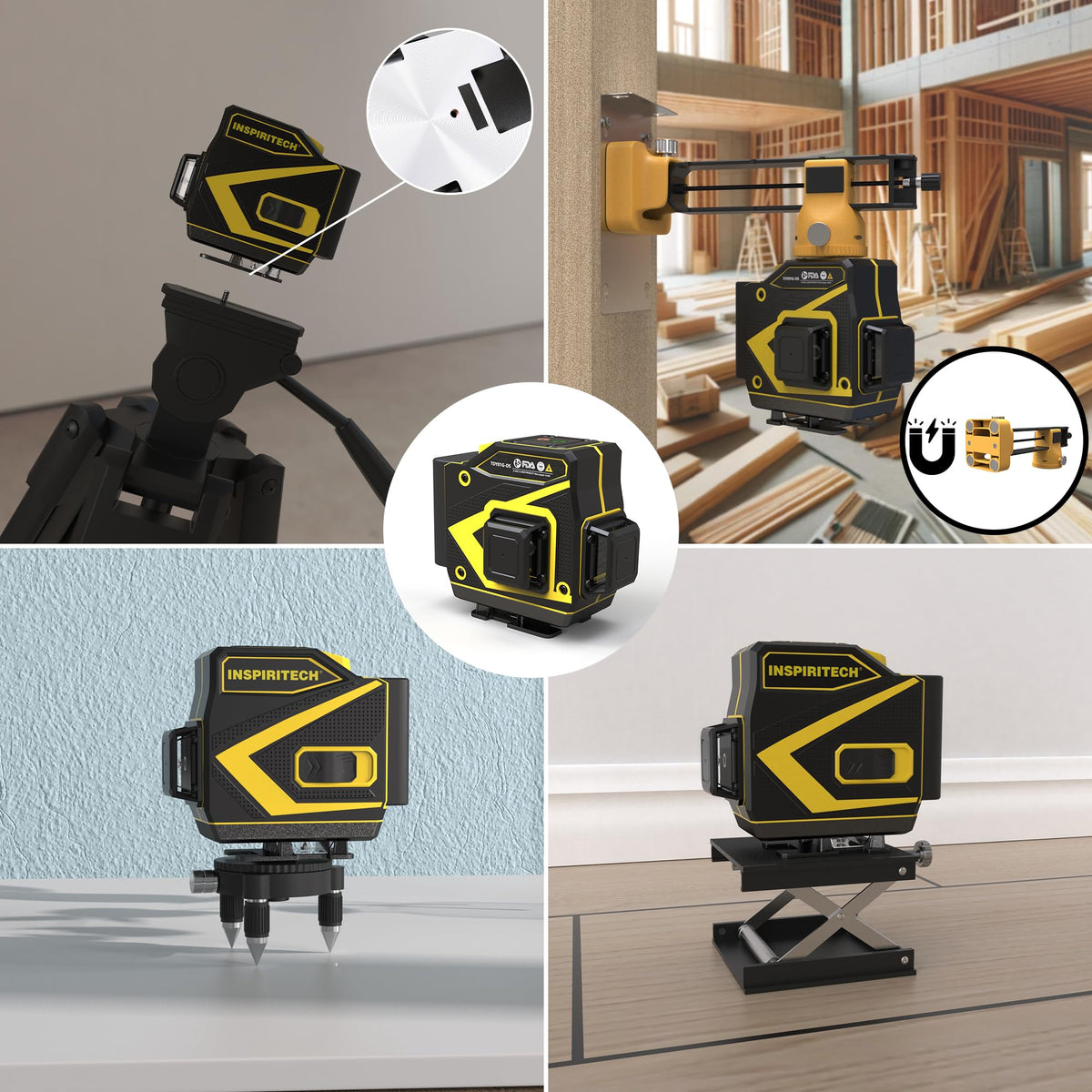 Self Leveling 3x360 Green Beam Laser Level B433472