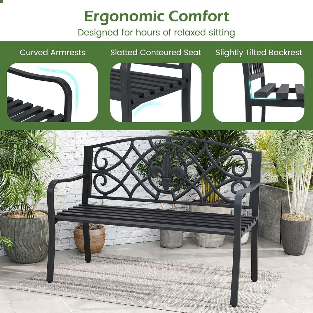 Metal Outdoor Bench S2767
