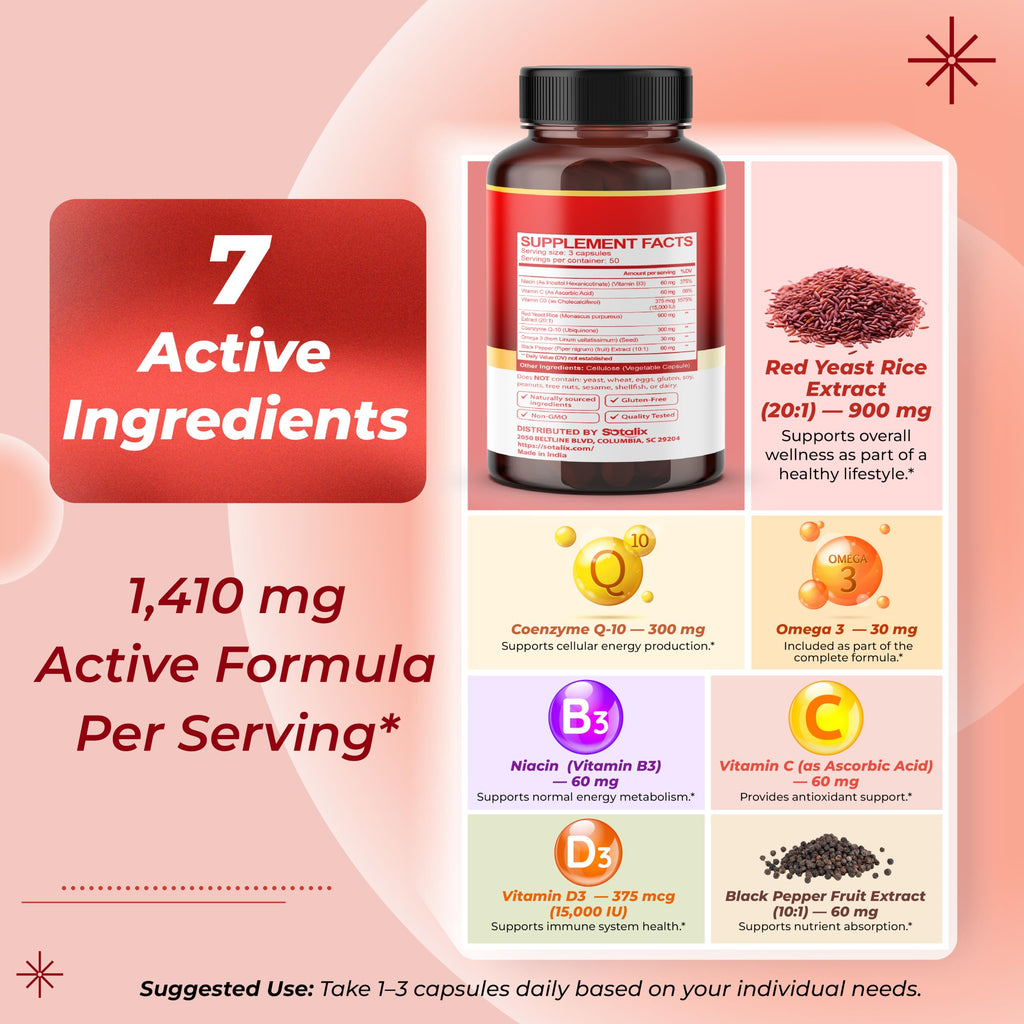 Red Yeast Rice Complex 1,410 mg 150 Capsules H54789
