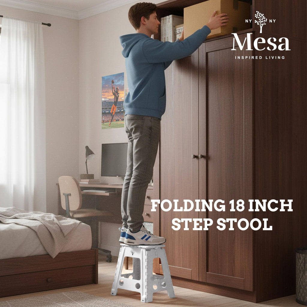 18" Folding Plastic Step Stool K10190