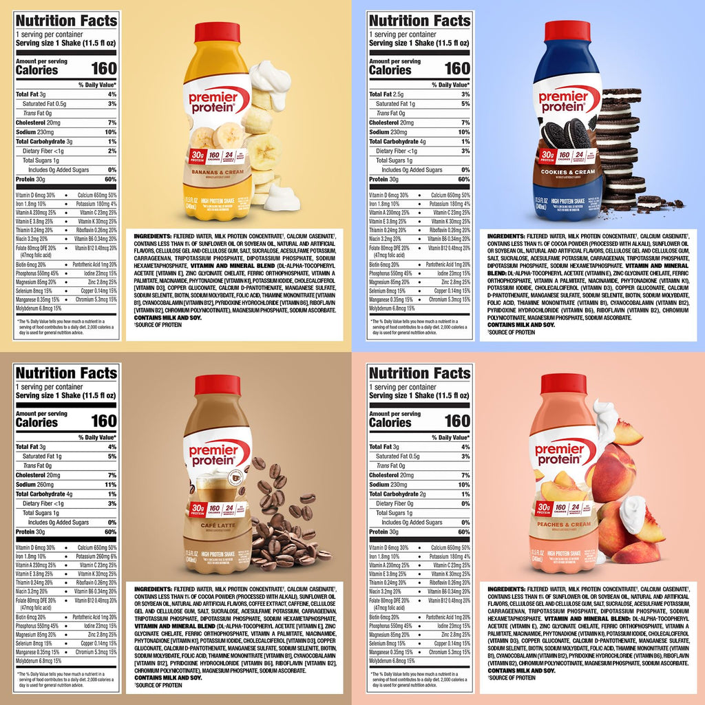 30g High Protein Shake 8 Flavor Variety Pack C882315
