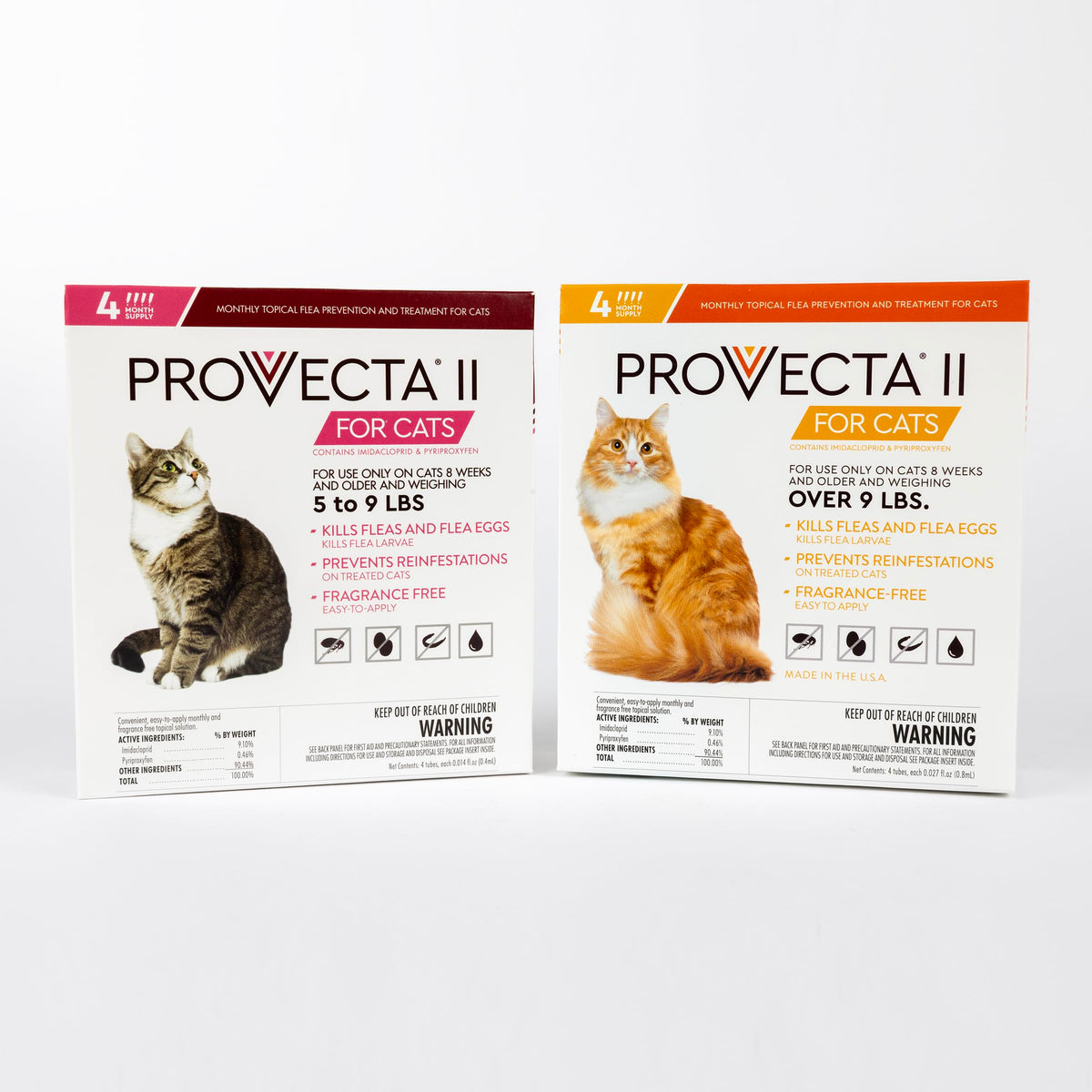 Flea Treatment for Small Cats 5-9 lbs, 4-Month Supply F90364