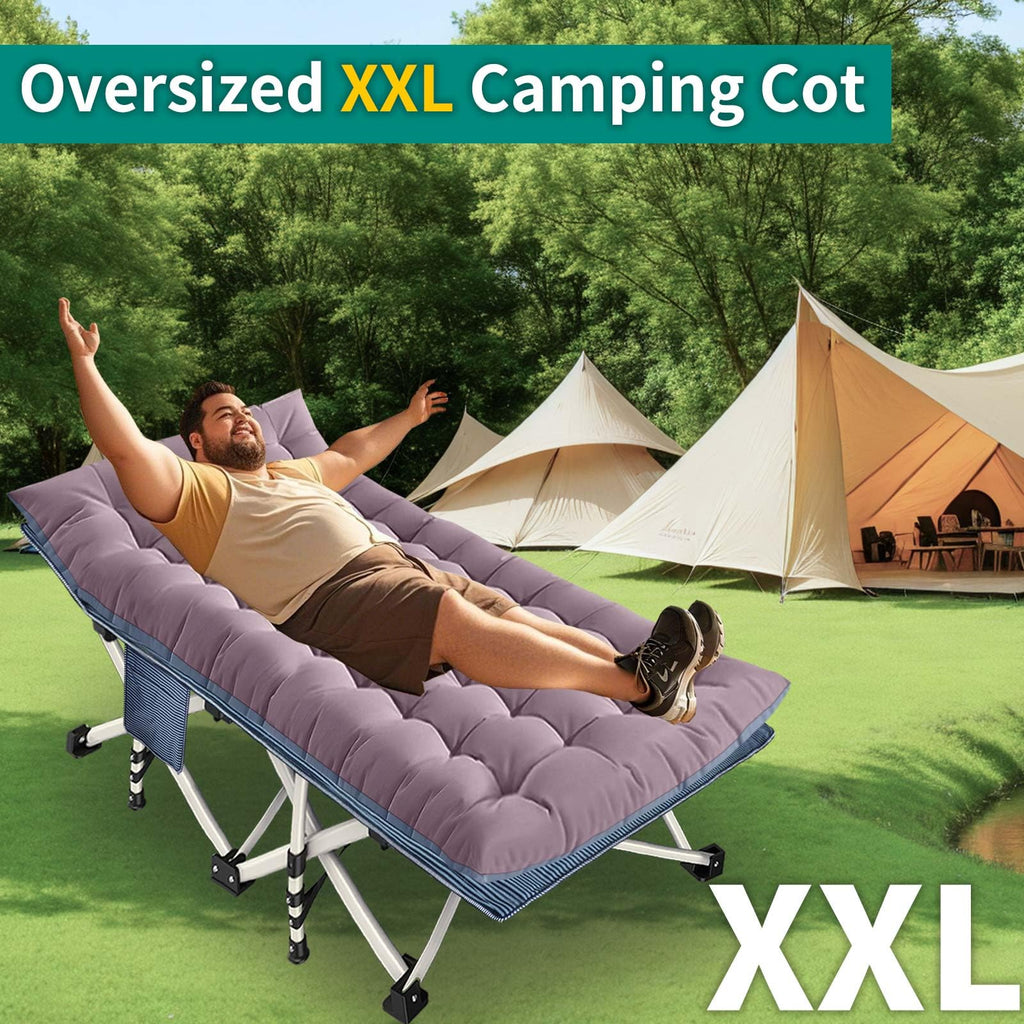 32" XXL Camping Cot with Mattress T91508
