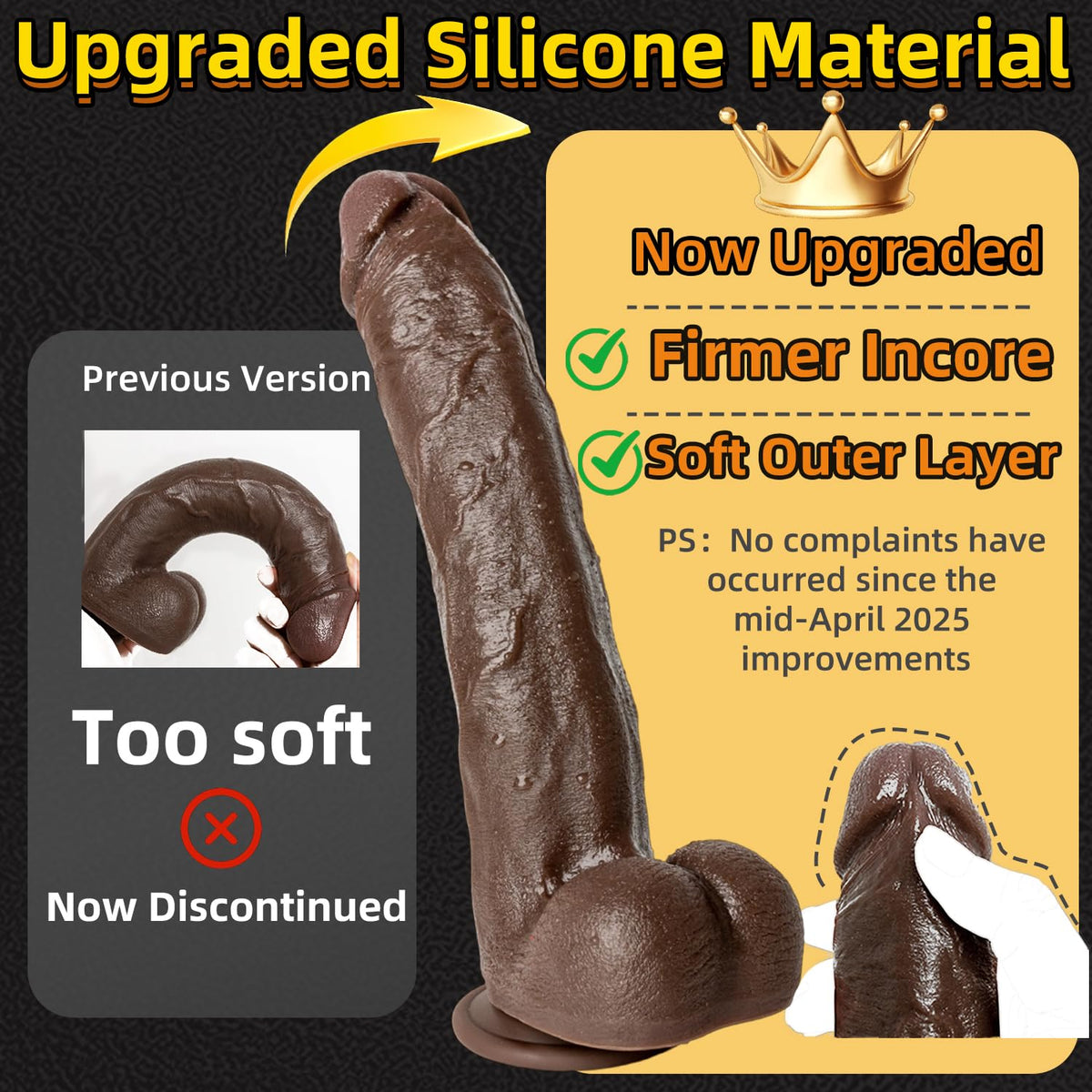 Big Black XL Dildo with Suction Cup T578602