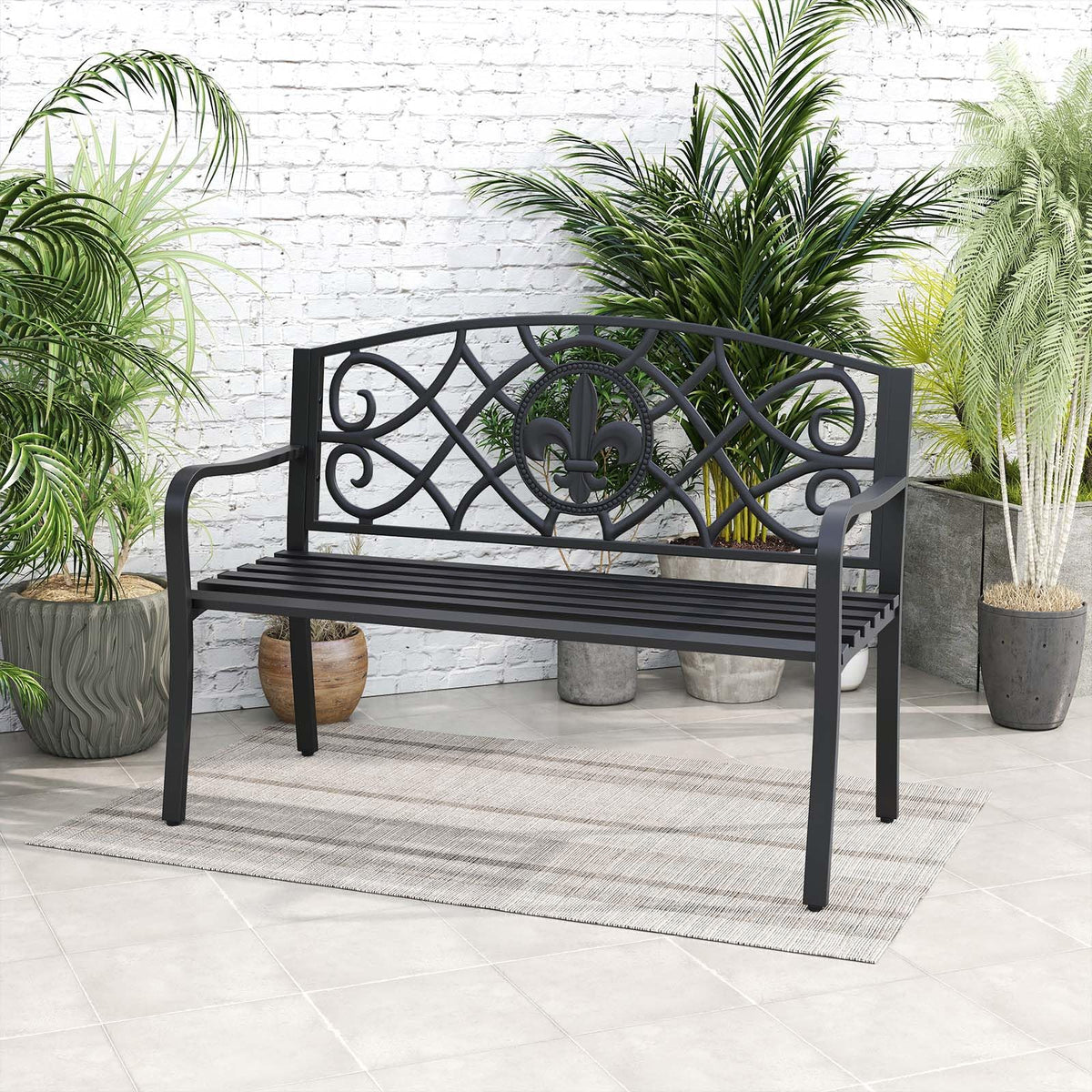 Metal Outdoor Bench S2767