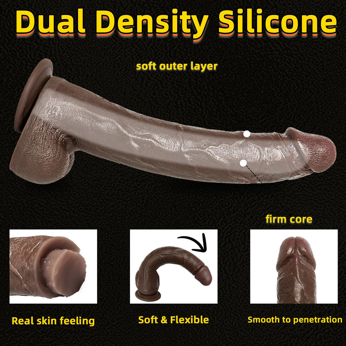 Big Black XL Dildo with Suction Cup T578602