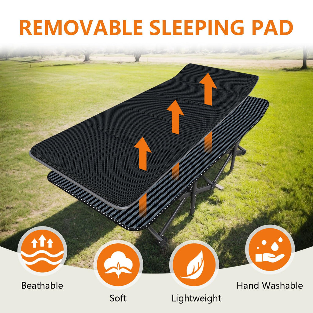31.5" Wide Camping Cot with Pad Q864346