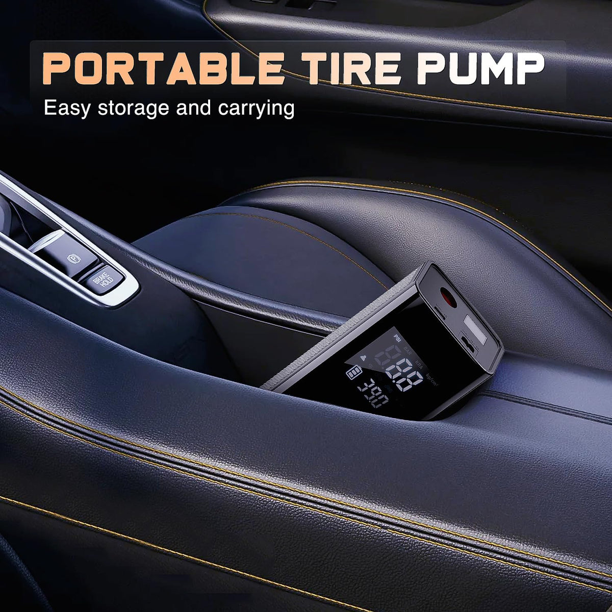 Portable Rechargeable 12VDC 150PSI Cordless Tire Inflator Air Compressor L34739