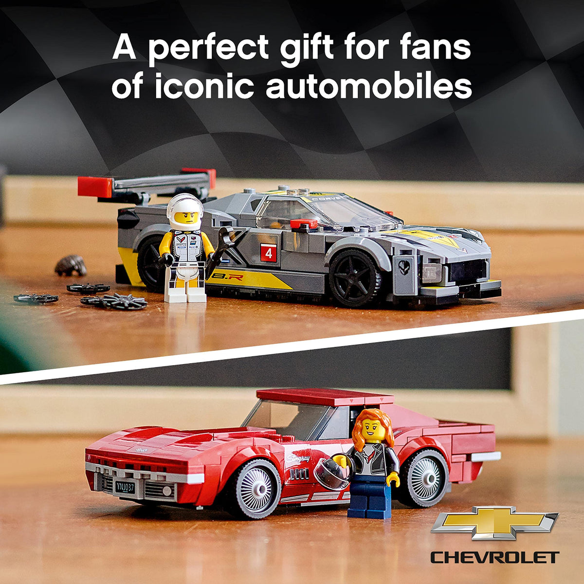 Chevrolet Corvette C8.R Race Car and 1969 CC Building Kit Y742311