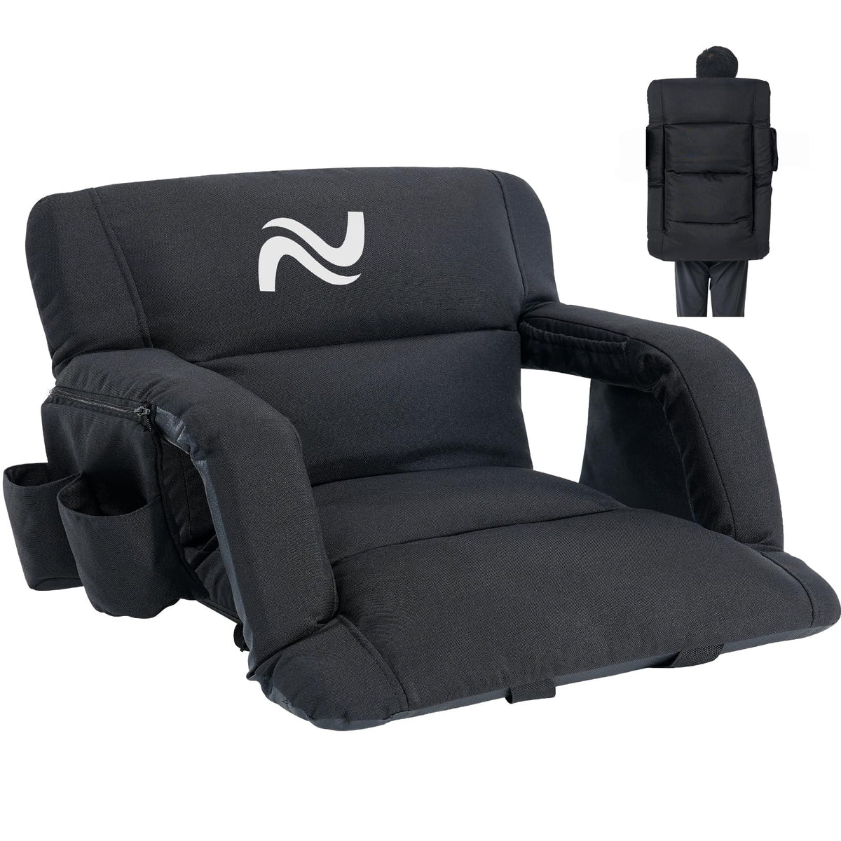 Extra Wide Padded Stadium Seats with Back Support U32748