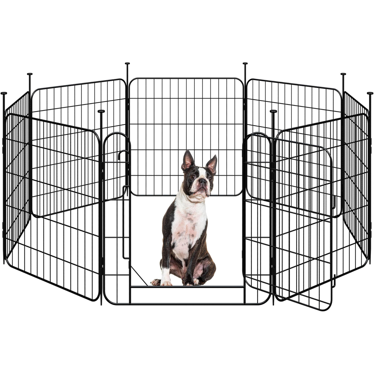 24in 8-Panel Expandable Dog Playpen U37438