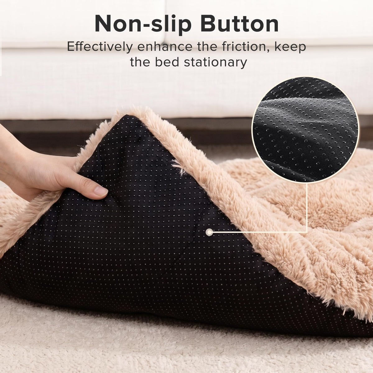 Large Washable Plush Dog Bed Crate Pad C1397