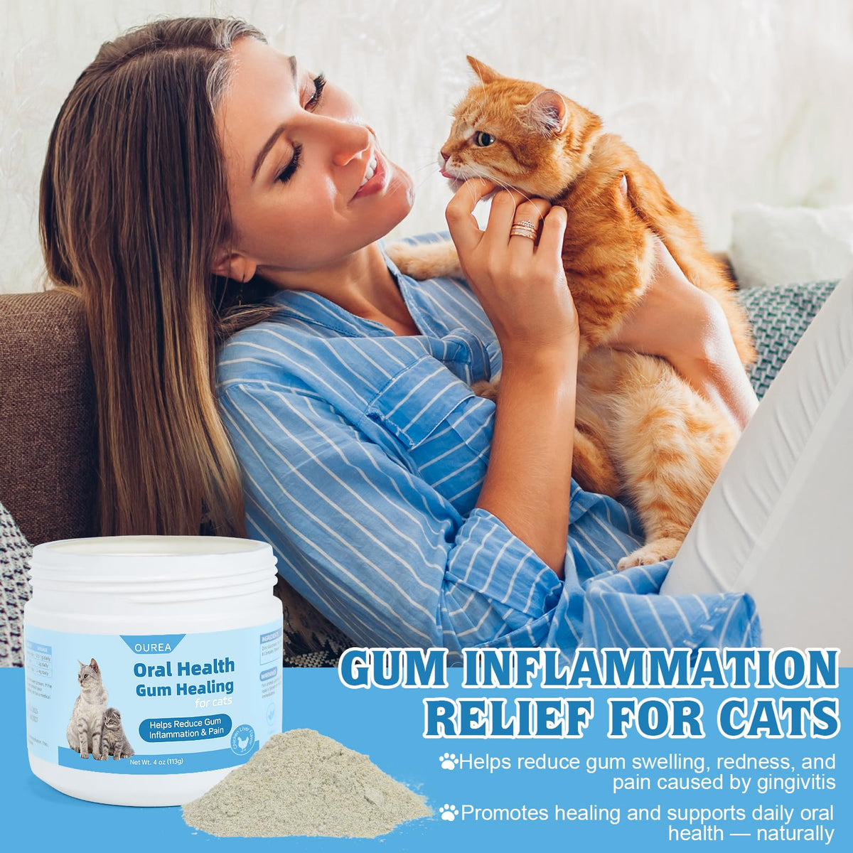 Natural Plant-Based Cat Oral Care I388