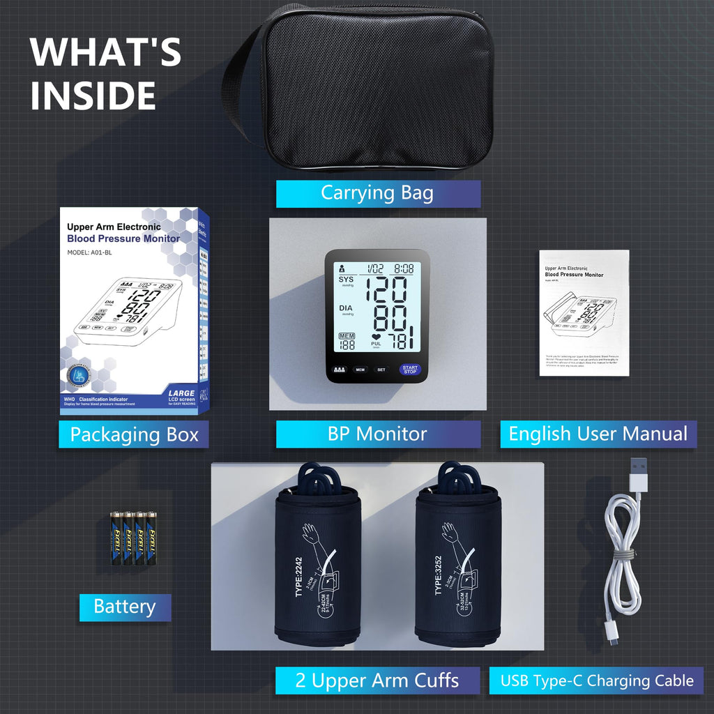 Blood Pressure Machine with 2 Size Cuffs C7725