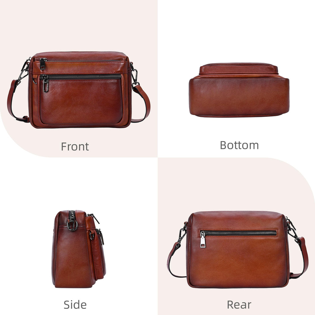 Leather Crossbody Bag K412