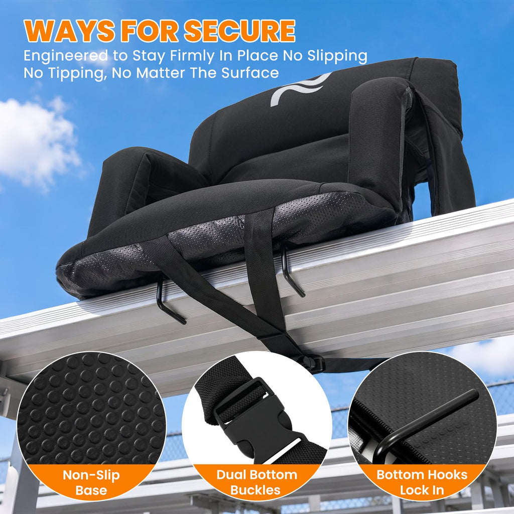 Extra Wide Padded Stadium Seats with Back Support U32748
