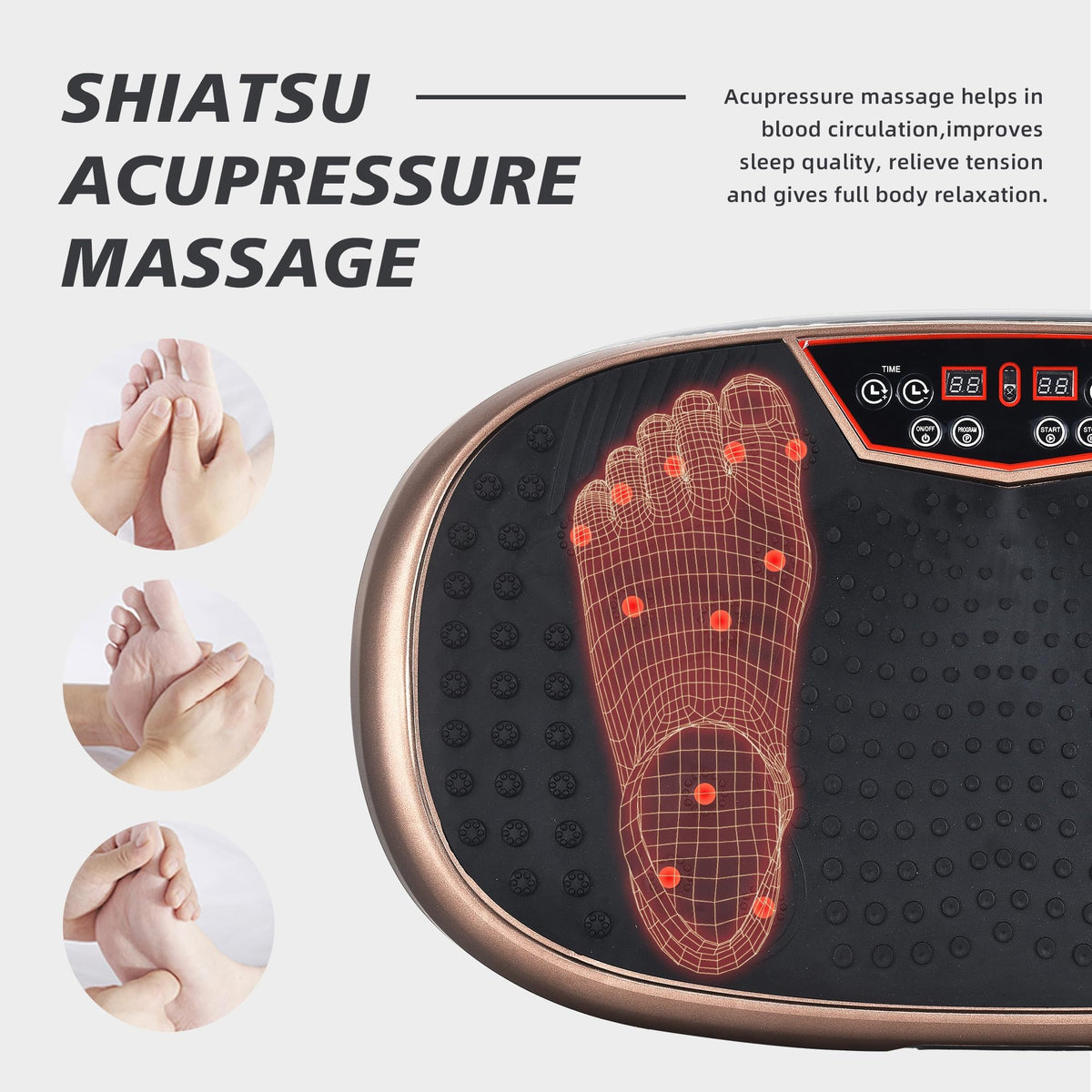 Vibration Plate Exercise Machine with 120 Speeds K701
