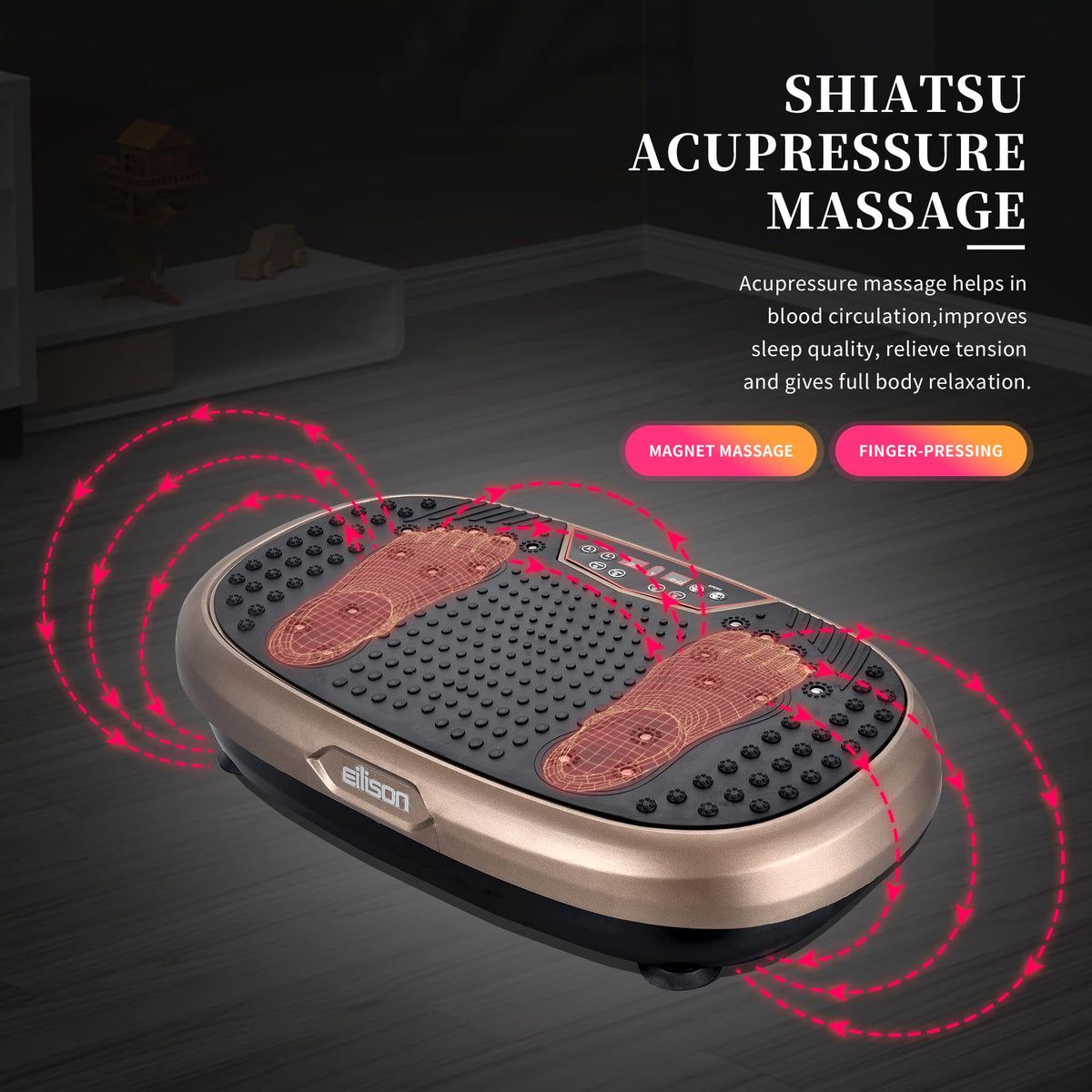 Vibration Plate Exercise Machine with 120 Speeds K701