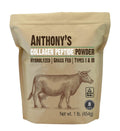 Collagen Peptide Powder, 1 lb, Hydrolyzed, Gluten Free, Grass Fed, Unflavored C733000