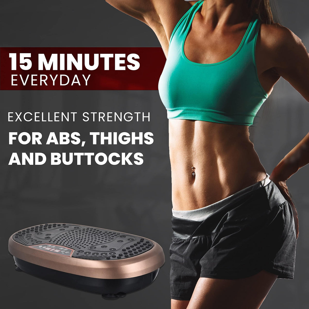Vibration Plate Exercise Machine with 120 Speeds K701