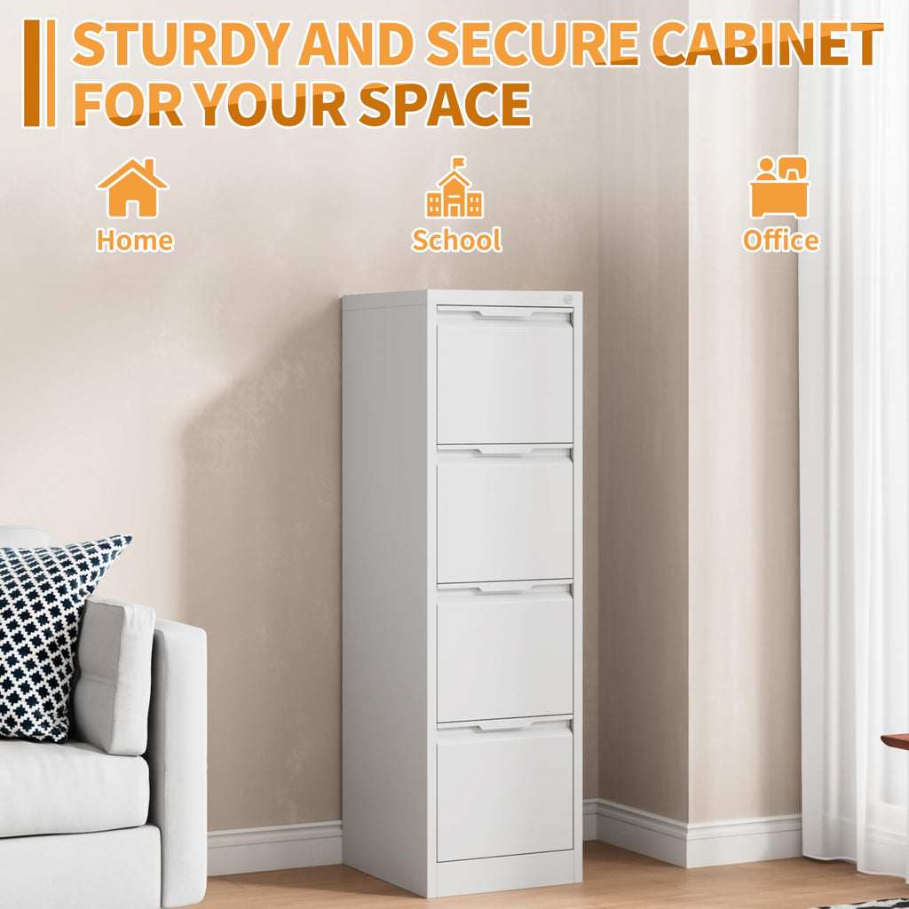 4 Drawer Metal File Cabinet with Lock G9512