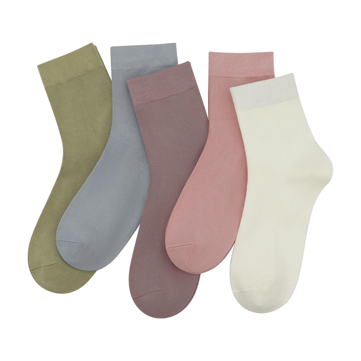Viscose Bamboo Crew Socks 5 Pairs F516419