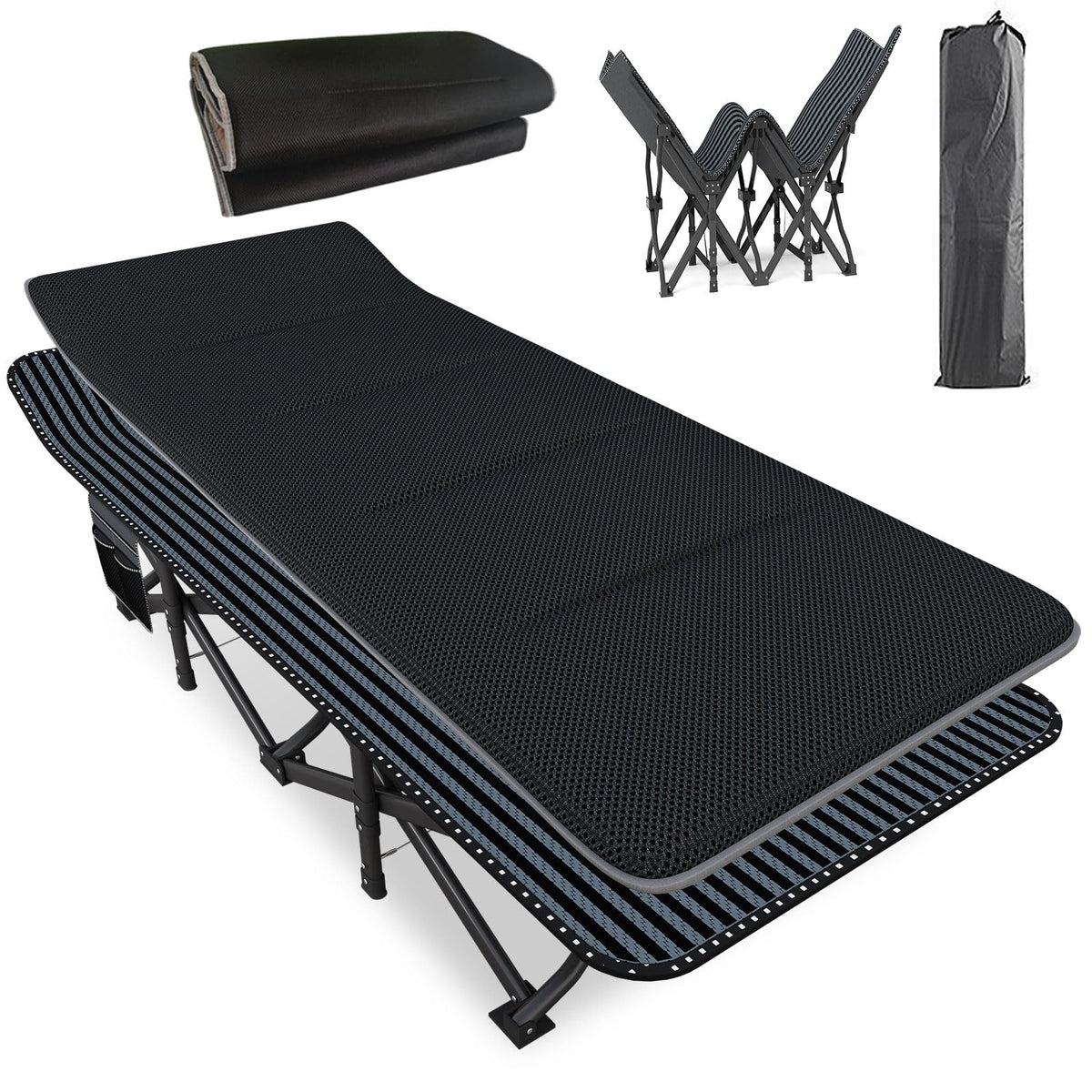 31.5" Wide Camping Cot with Pad Q864346