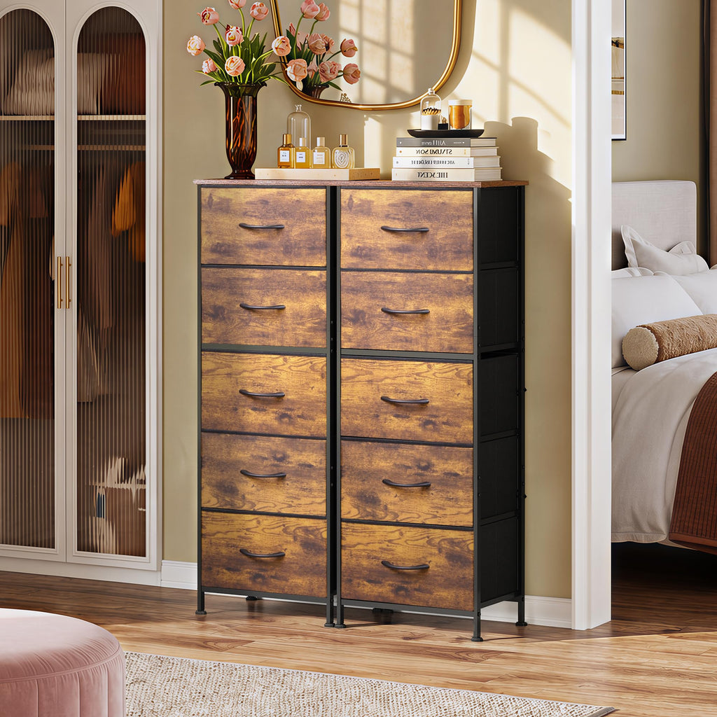 5 Drawer Rustic Brown Dresser H70384
