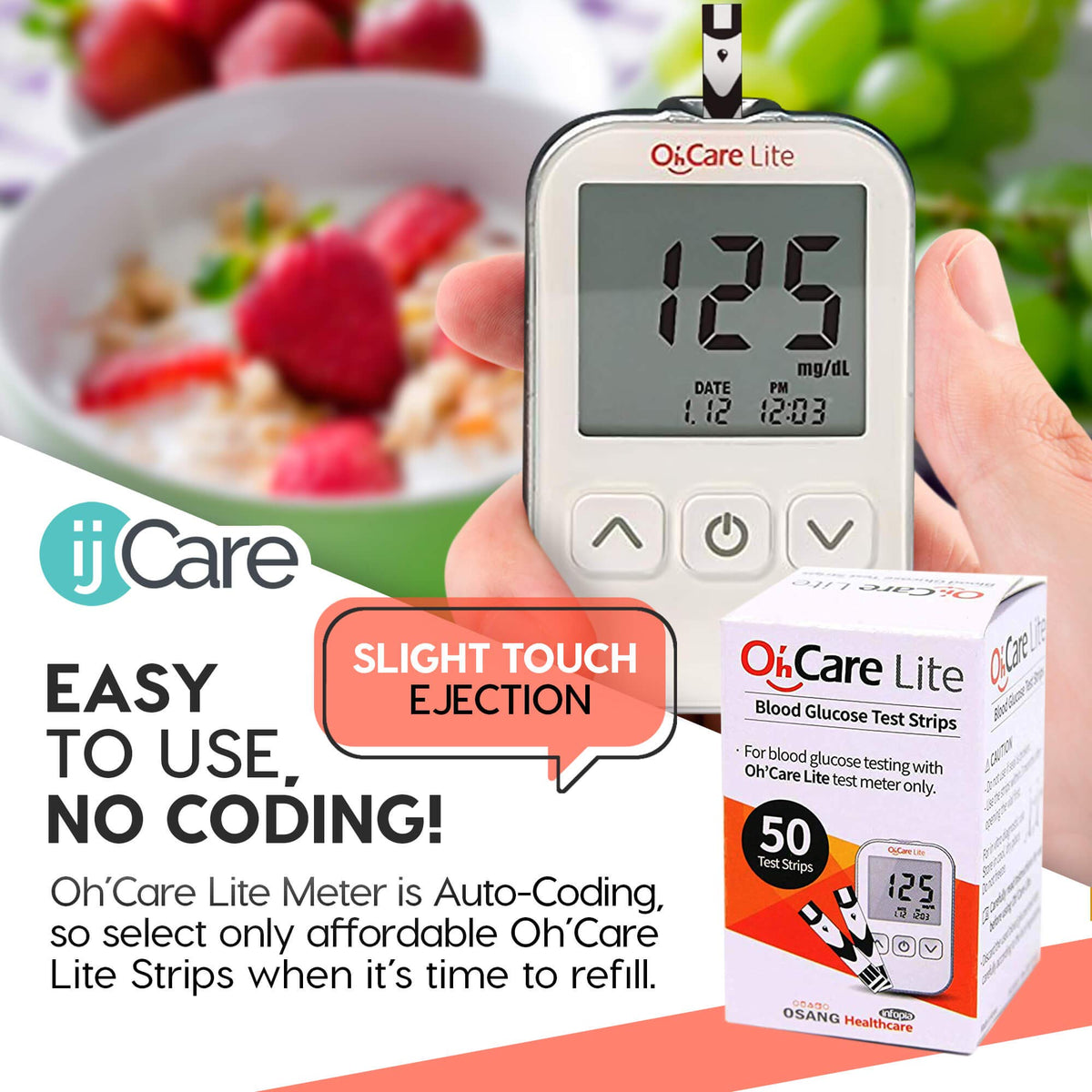 Blood Sugar Testing Monitor with 150 Glucose Test Strips and 200 Lancets P6621