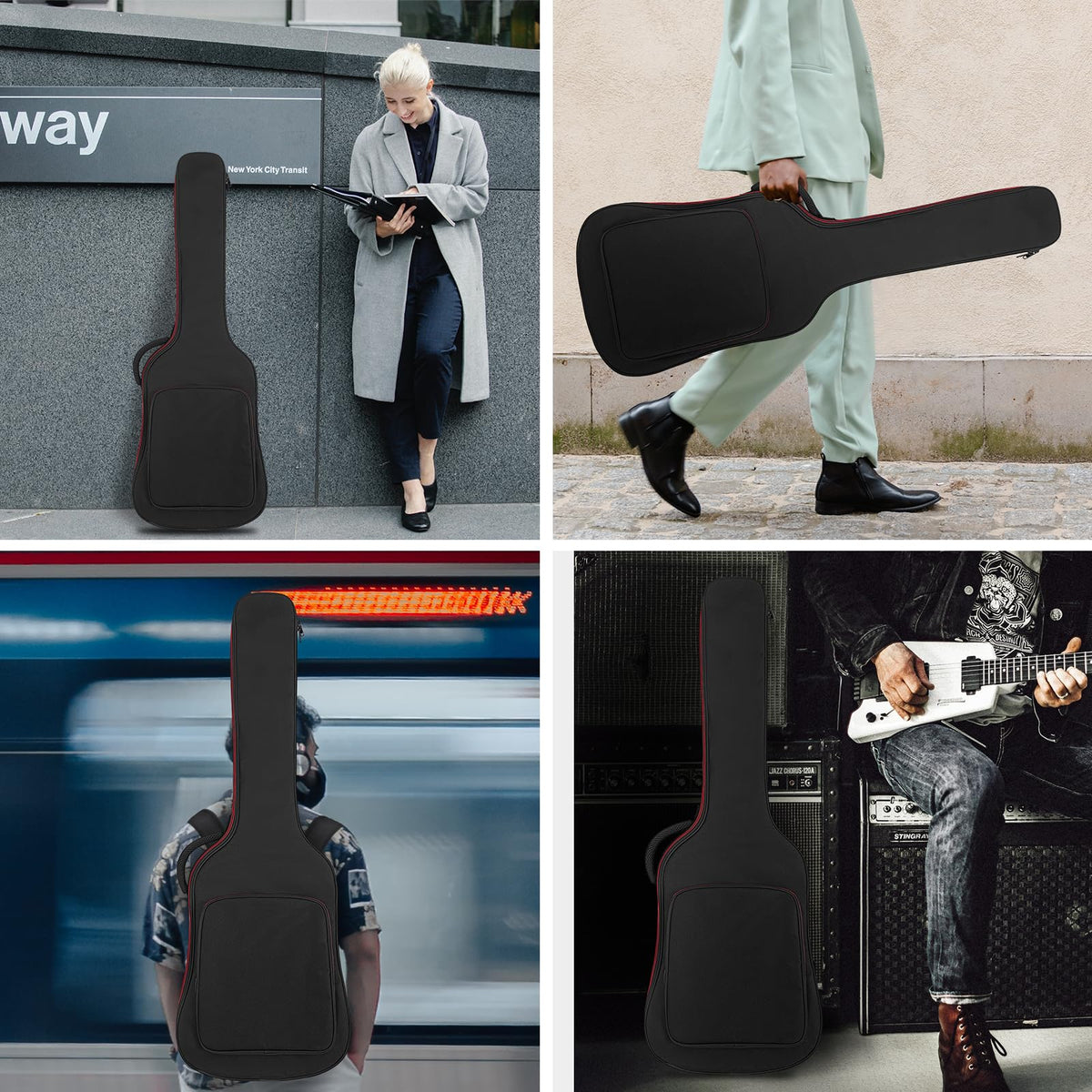 Black Padded Electric Guitar Bag R43010