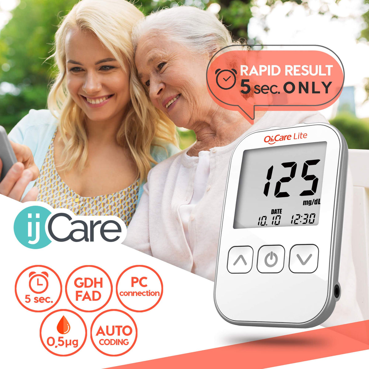 Blood Sugar Testing Monitor with 150 Glucose Test Strips and 200 Lancets P6621