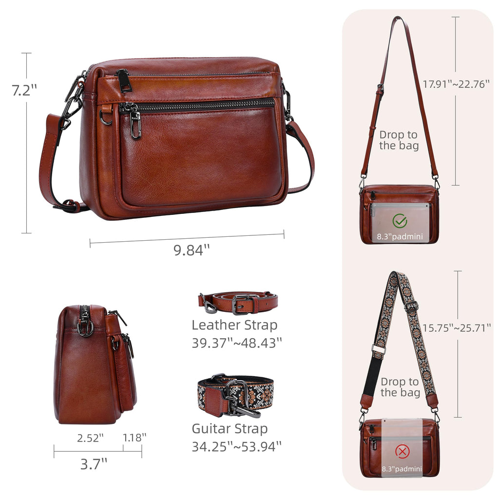 Leather Crossbody Bag K412