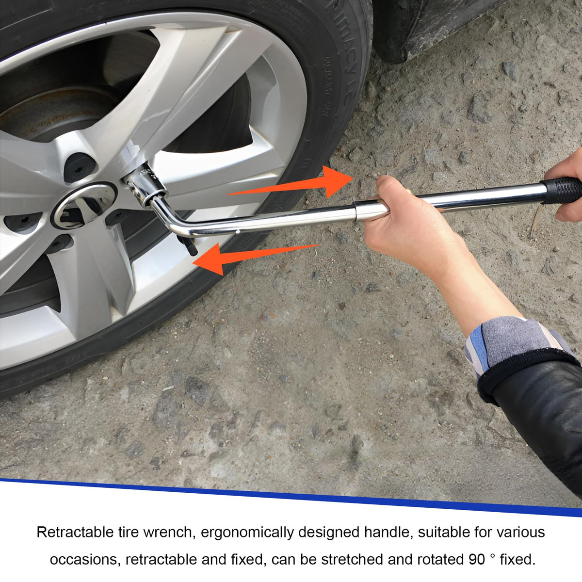 2 Ton Portable Scissor Jack with Lug Wrench R91938