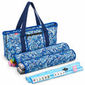 American Mahjong Set with 4 Rack Pushers & Carry Bag Y747953