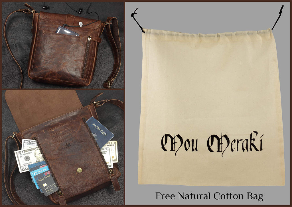 Genuine Leather Crossbody Purse and Handbags A87571