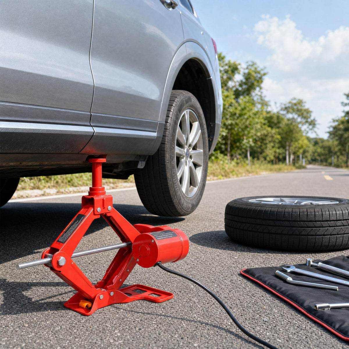 3 Ton 12V Electric Scissor Jack U7887