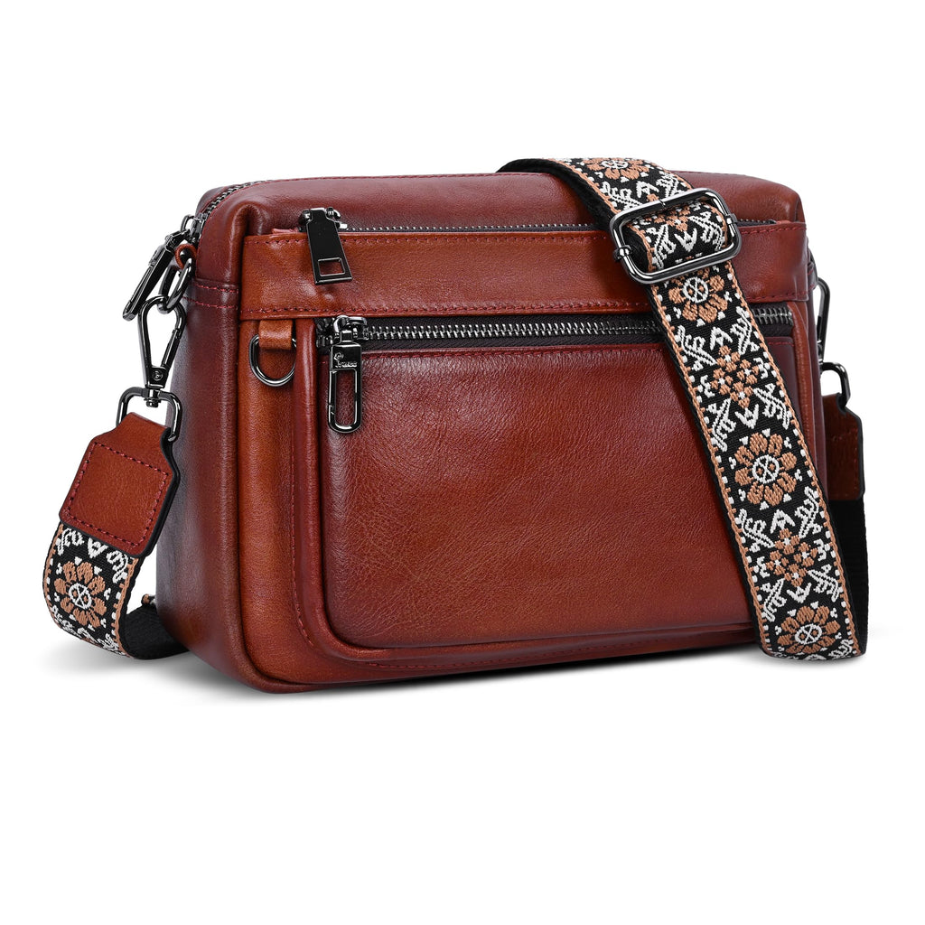 Leather Crossbody Bag K412