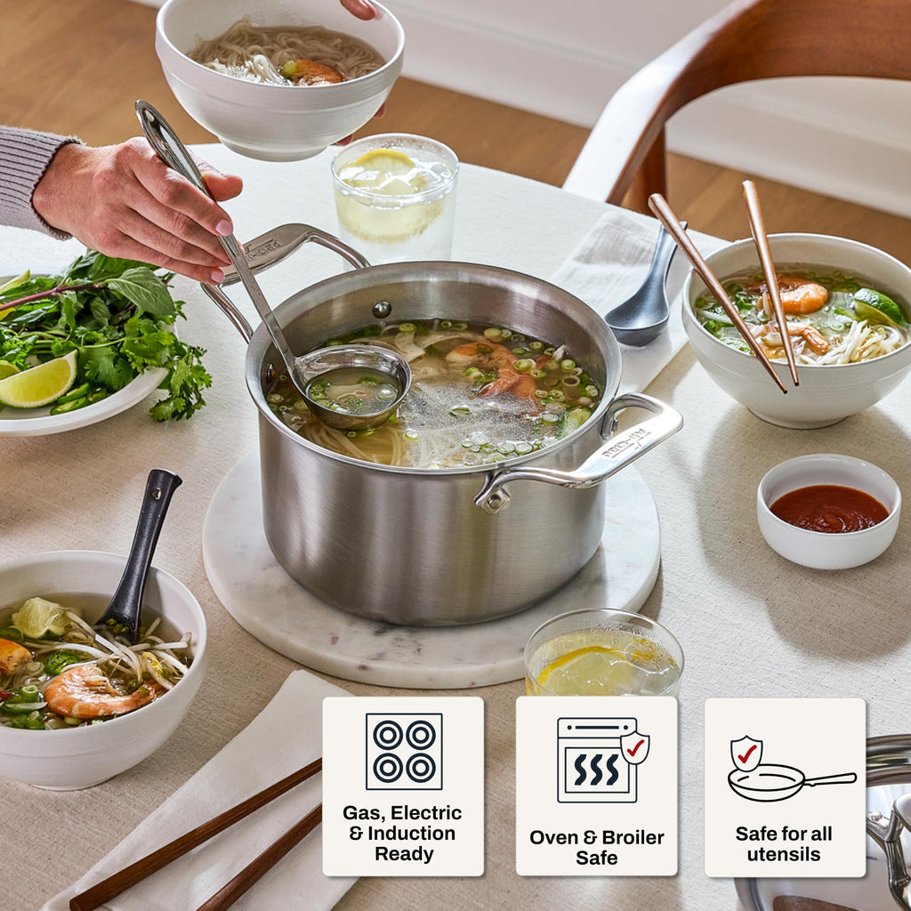 Stainless Steel 4 Qt Soup Pot with Lid T180321