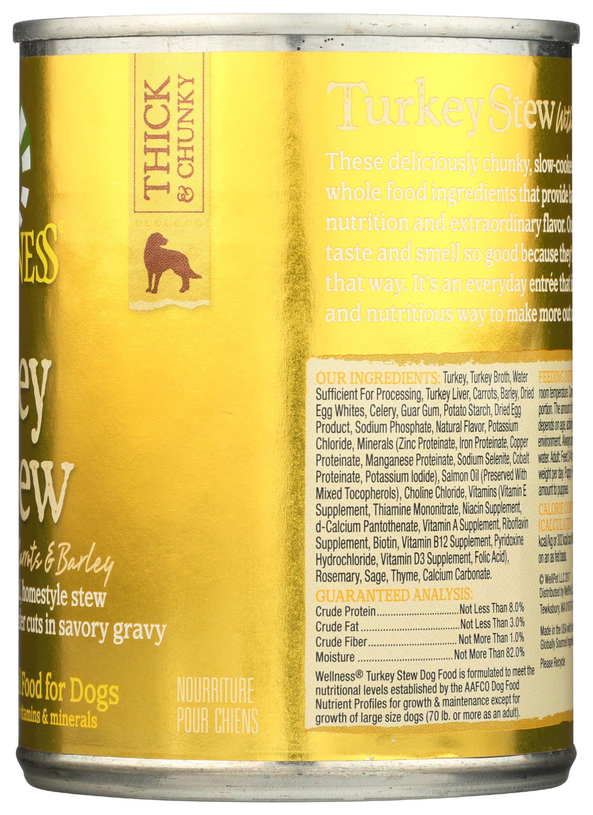 Grain Free Turkey Stew Wet Canned Dog Food 12.5 oz P95314