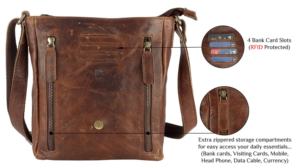 Genuine Leather Crossbody Purse and Handbags A87571