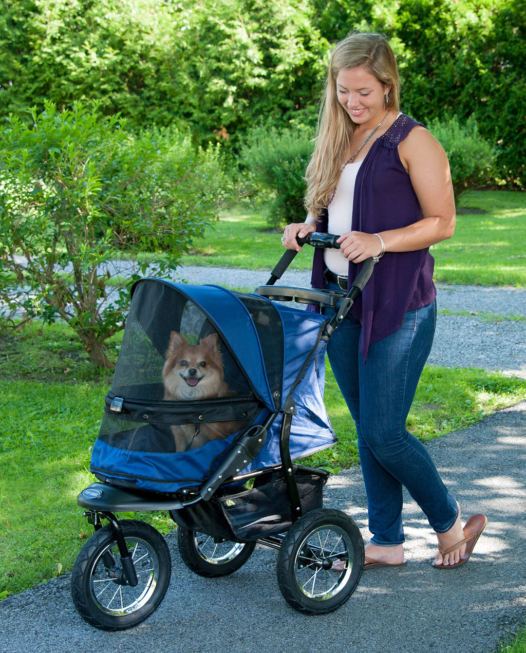 Navy Pet Stroller Q52958