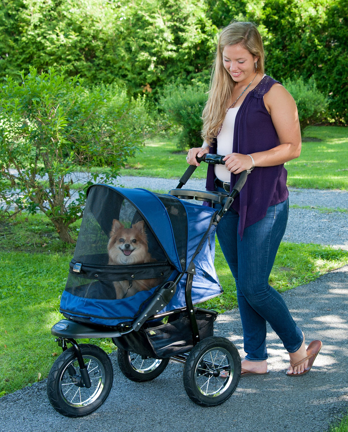 Navy Pet Stroller Q52958